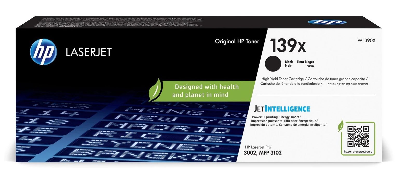 HP 139X High Capacity Black Toner Cartridge - (W1390X)