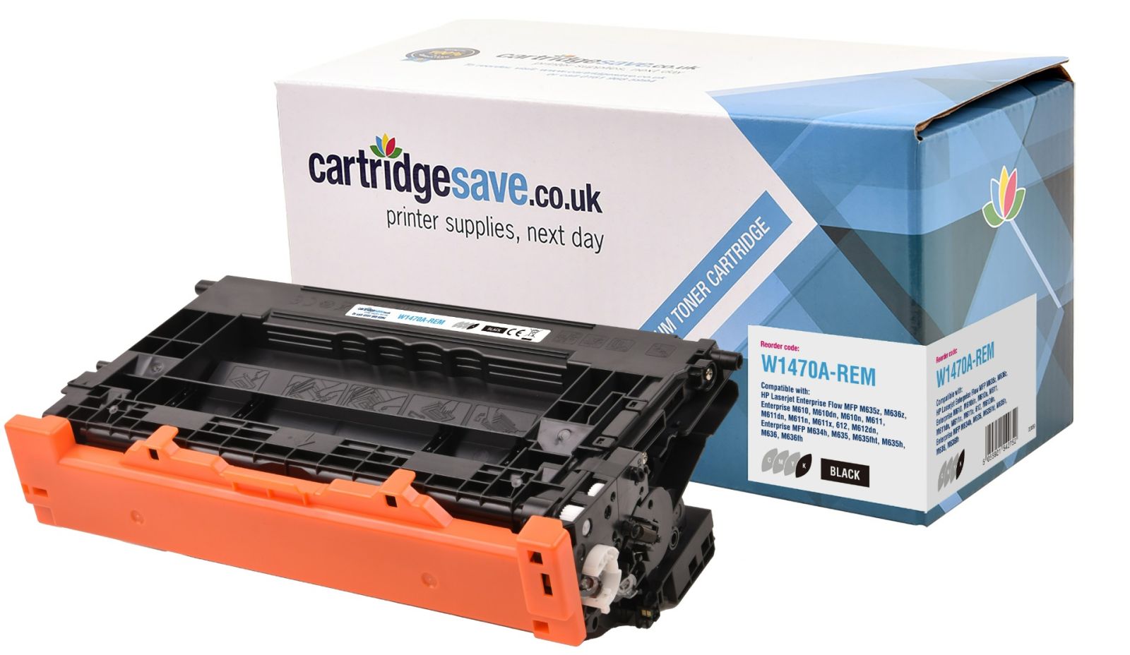 Compatible HP W1470A Black Toner Cartridge - (147A)