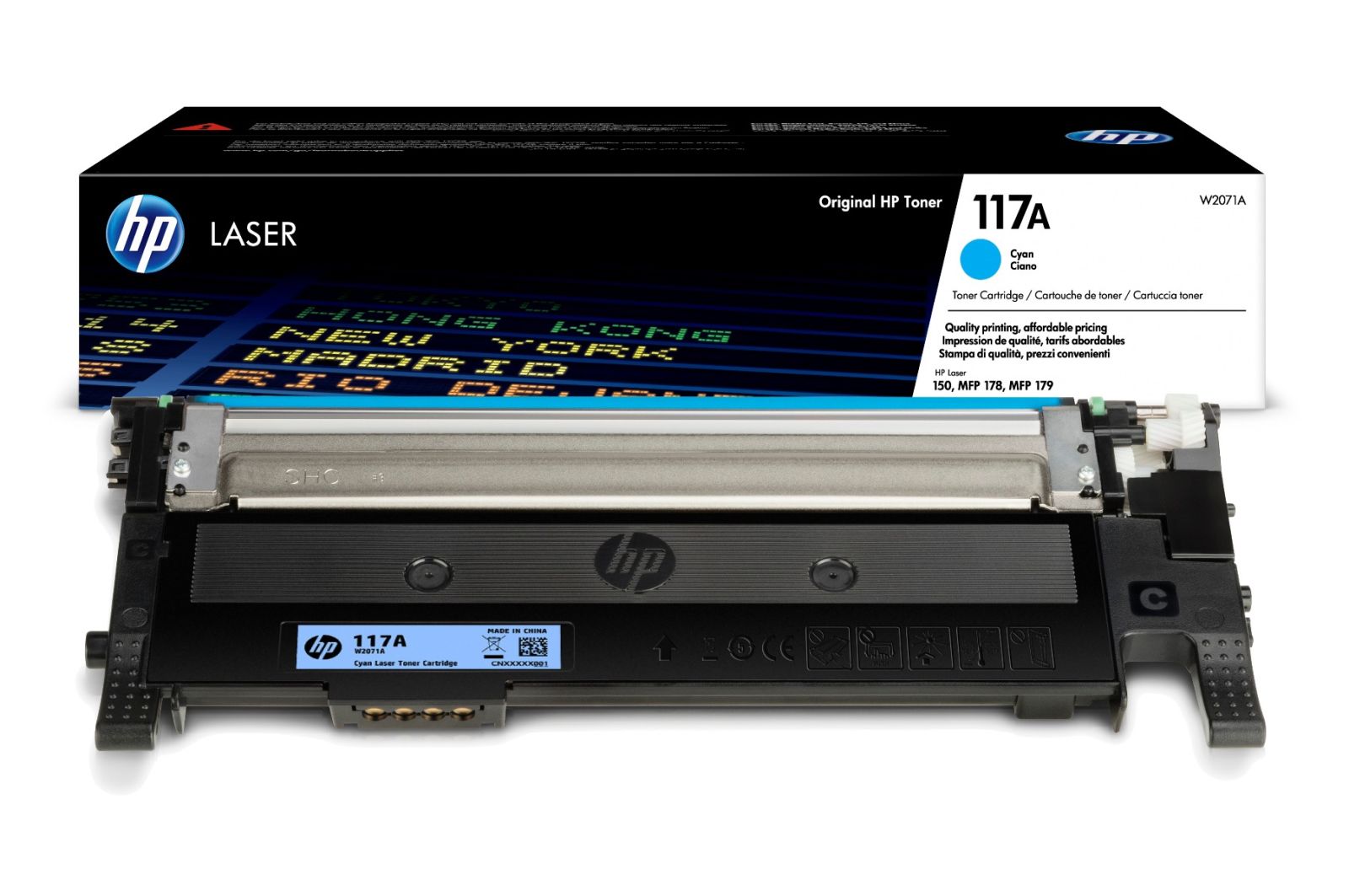 HP 117A Cyan Toner Cartridge - (W2071A)