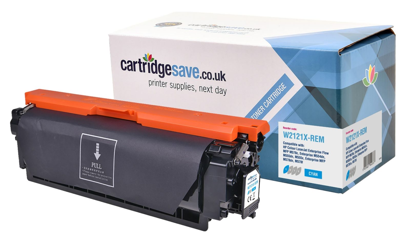 Compatible HP 212X High Capacity Cyan Toner Cartridge - (W2121X)