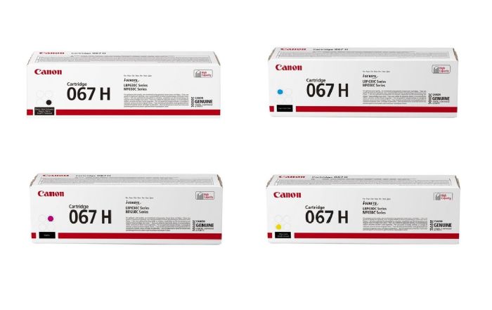 Canon 067H High Capacity 4 Colour Toner Cartridge Multipack