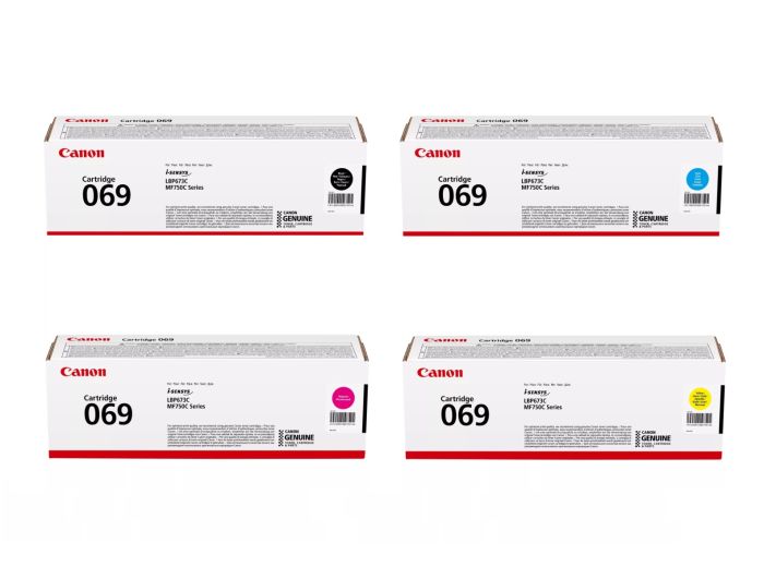 Canon 069 4 Colour Toner Cartridge Multipack