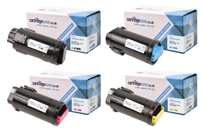 Compatible High Capacity Black and 3x Extra High Capacity Colour 106R0387 Xerox Toner Multipack