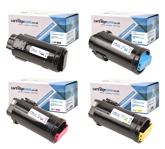 Compatible Xerox 106R0392 4 Extra High Capacity Colour Toner C600 Cartridge Multipack