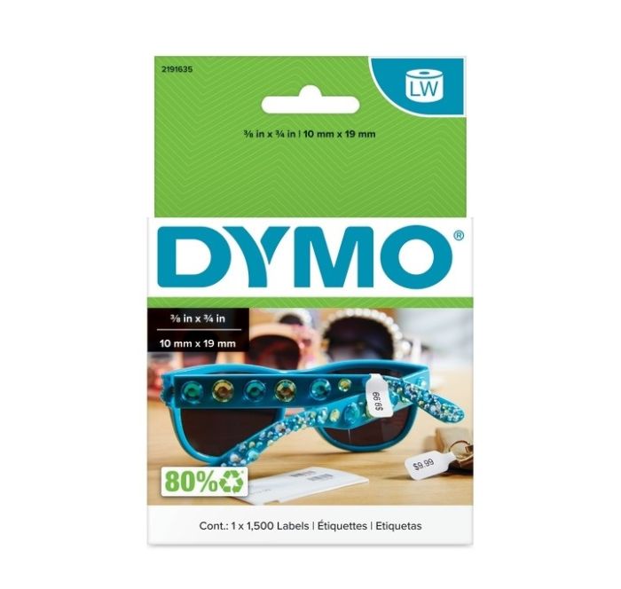 Dymo 2191635 White Non-Adhesive Labels 10 x 19mm