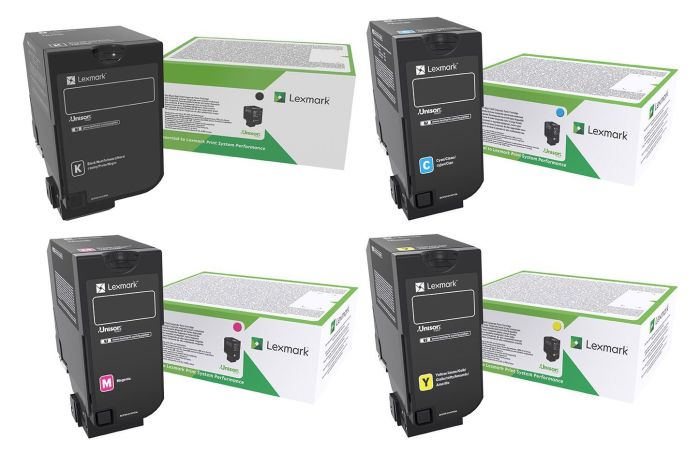 Lexmark 24B651 4 Colour Toner Cartridge Multipack