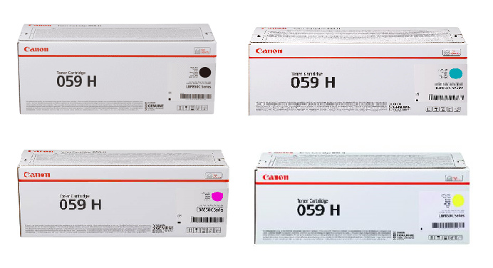 Canon 059 4 Colour Toner Cartridge Multipack