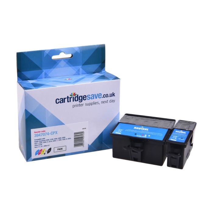 Compatible Kodak 10 Black & Colour Twin Pack Ink Cartridge (3947074)