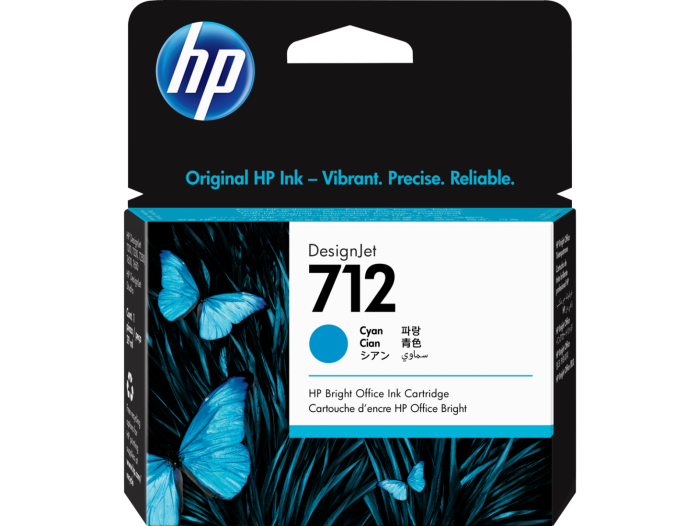 HP 712 Cyan Ink Cartridge - (3ED67A)