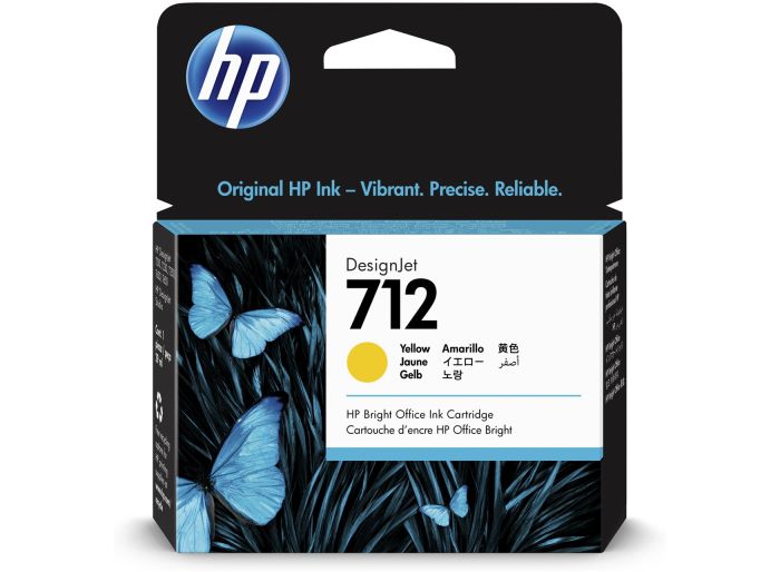 HP 712 Yellow Ink Cartridge - (3ED69A)