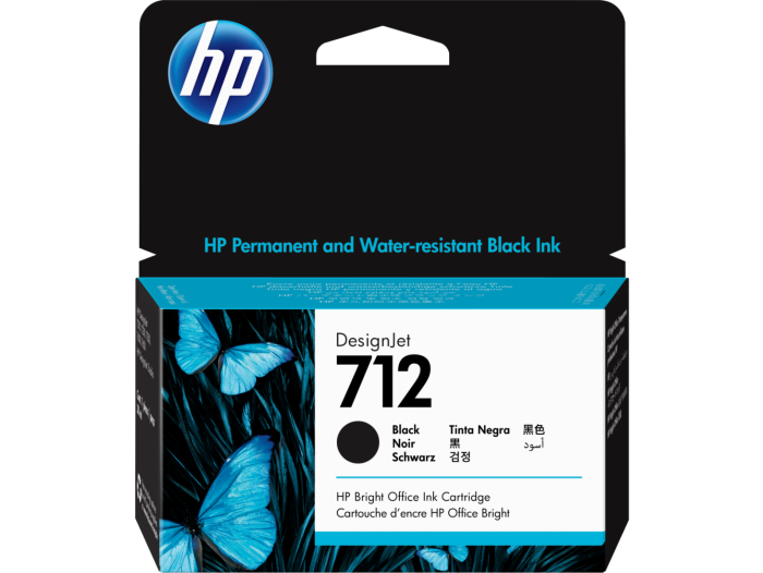 HP 712 Black Ink Cartridge - (3ED70A)