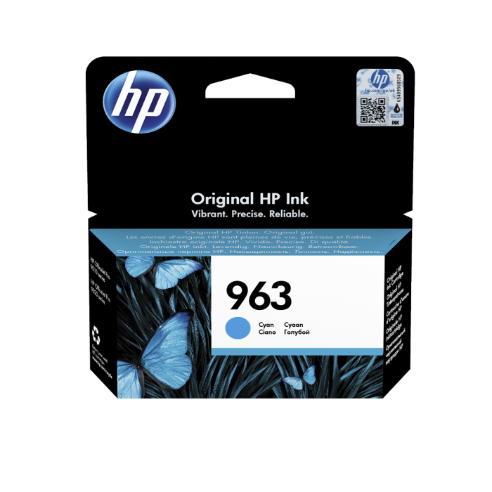 HP 963 Cyan Ink Cartridge (3JA23AE)