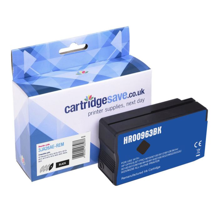 Compatible HP 963 Black Ink Cartridge - (3JA26AE)