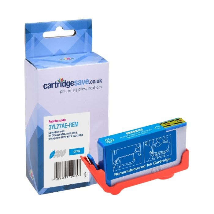 Compatible Cyan HP 912 Ink Cartridge - (3YL77AE)