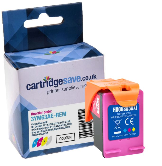 Compatible HP 305XL Tri-Colour Printer Cartridge - (3YM63AE)