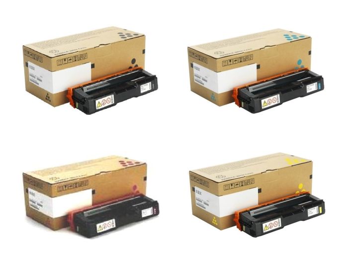 Ricoh 40753 4 Colour Toner Cartridge Multipack