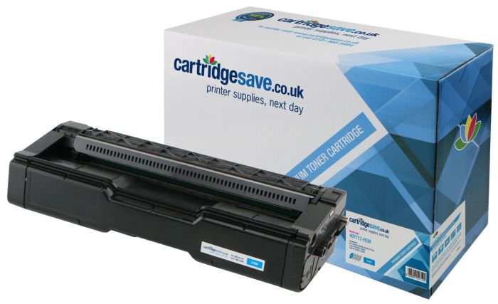 Compatible Ricoh 407717 Cyan Toner Cartridge