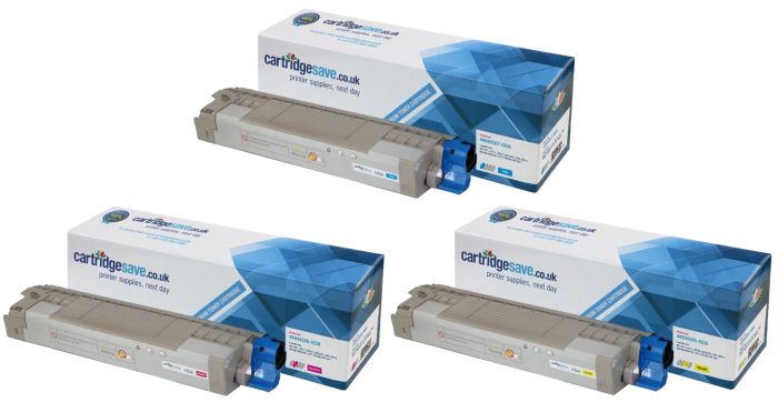 Compatible OKI 4484450 3 Colour Toner Cartridge Multipack