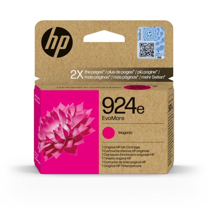 HP 924e EvoMore High Capacity Magenta Ink Cartridge - (4K0U8NE)