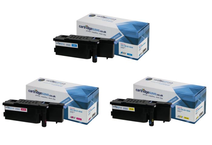 Compatible Dell 593-BBJ 3 Colour Toner Cartridge Multipack