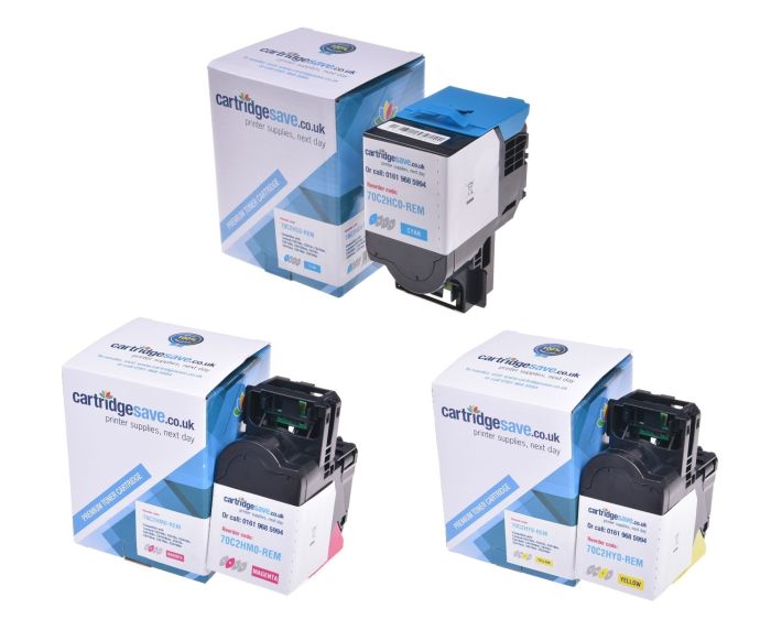 Compatible Lexmark 702H High Capacity 3 Colour Toner Cartridge Multipack