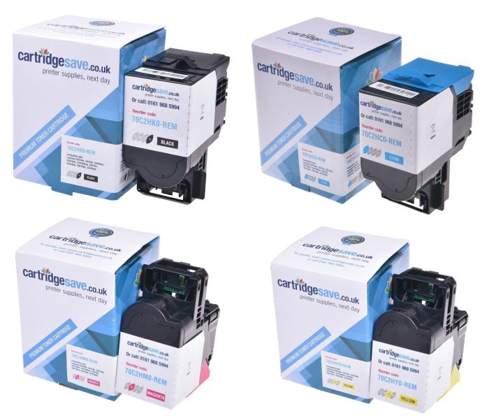 Compatible Lexmark 702H High Capacity 4 Colour Toner Cartridge Multipack