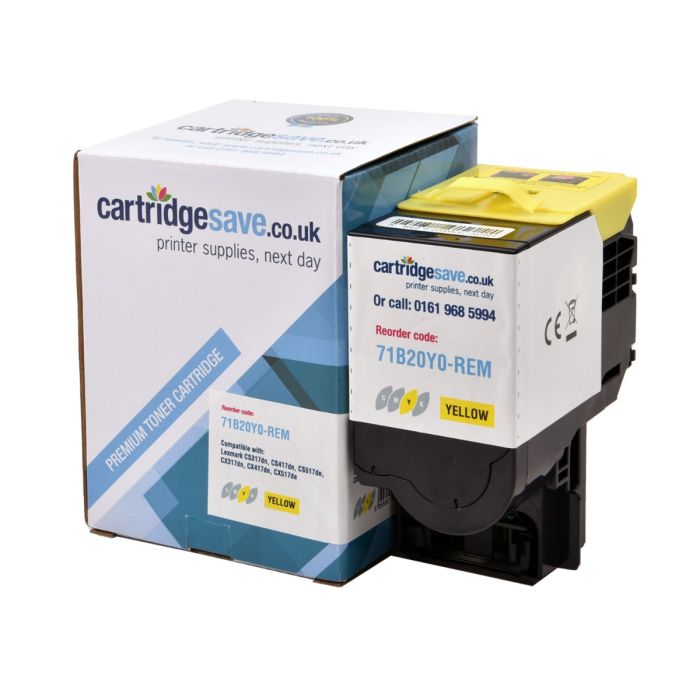 Compatible Lexmark 71B20 Yellow Toner Cartridge