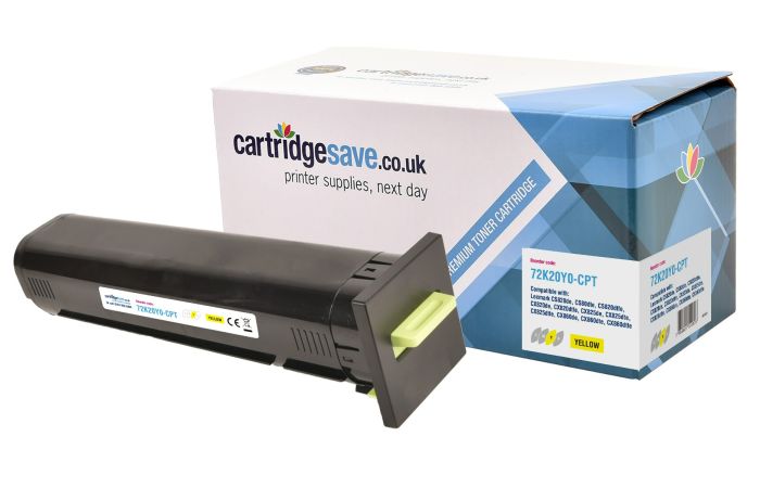 Compatible Lexmark 72K20Y0 Yellow Toner Cartridge