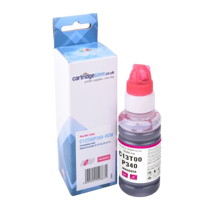 Compatible Epson 104 Magenta Ink Bottle - (C13T00P340)