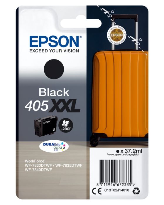 Epson 405XXL Extra High Capacity Black Ink Cartridge - (C13T02J14010)