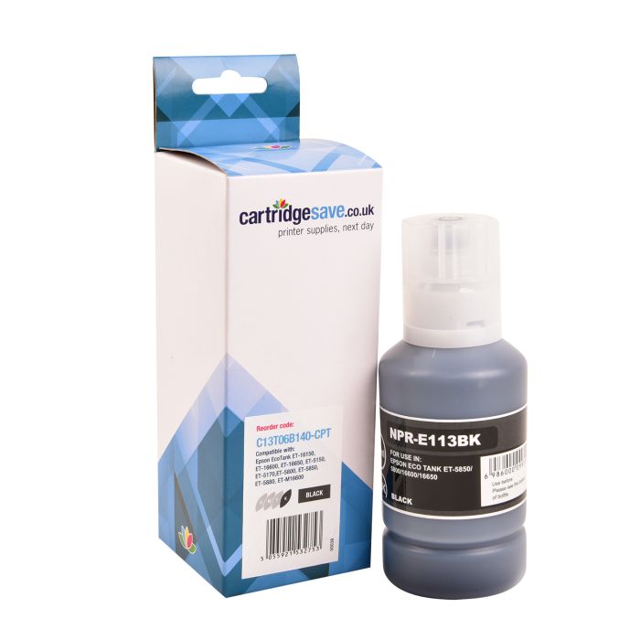 Compatible Epson 113 Black Ink Bottle - (C13T06B140)