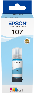 Epson 107 Light Cyan Ink Bottle - (C13T09B540)