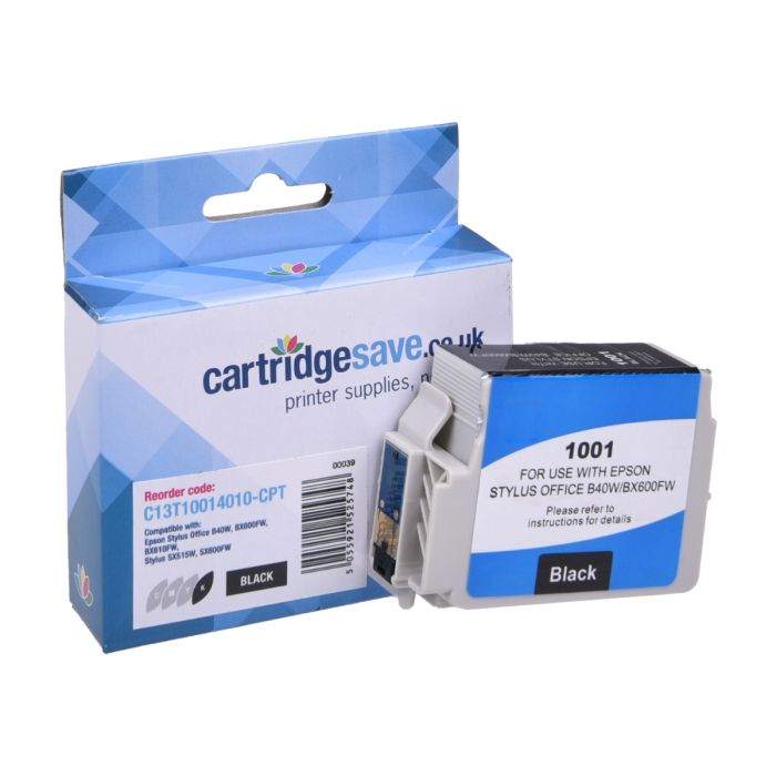 Compatible Epson T1001 Black Ink Cartridge - (C13T100140 Rhino)