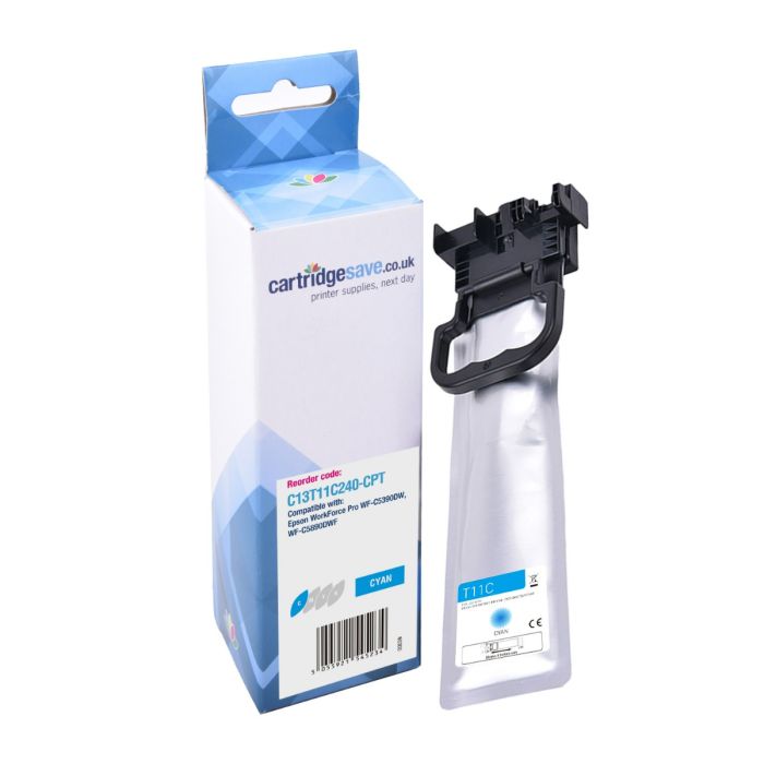 Compatible Epson C13T11C240 Cyan Ink Cartridge