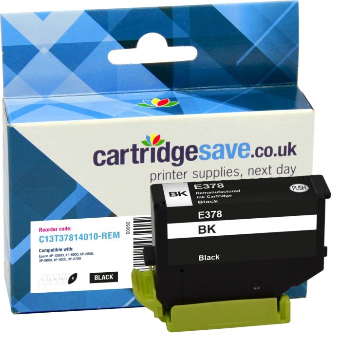 Compatible Epson 378 Black Ink Cartridge - (T3781 Squirrel)