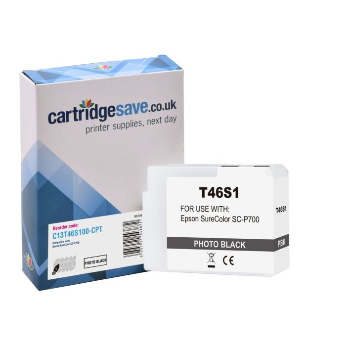 Compatible Epson T46S Photo Black Ink Cartridge - (C13T46S100)