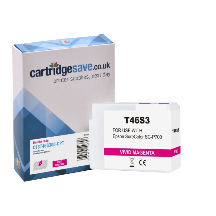 Compatible Epson T46S Vivid Magenta Ink Cartridge - (C13T46S300)