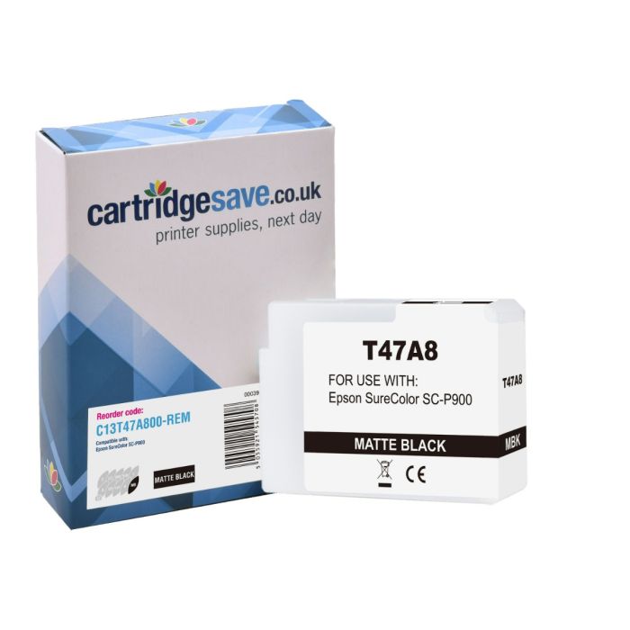 Compatible Epson T47A8 Matte Black Ink Cartridge - (C13T47A800)