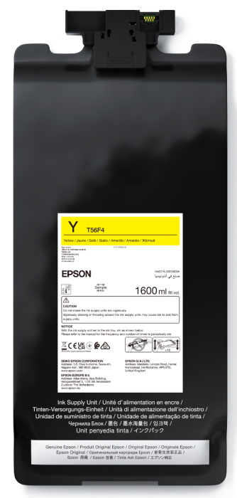 Epson T56F4 Yellow Ink Cartridge - (C13T56F400)