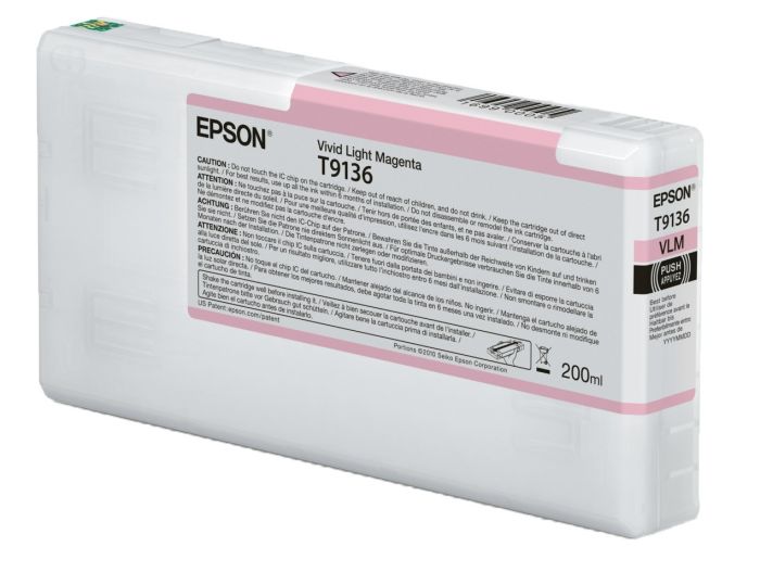 Epson T9136 Vivid Light Magenta Ink Cartridge - (C13T913600)