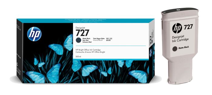 HP 727 Extra High Capacity Matte Black Ink Cartridge - (C1Q12A)