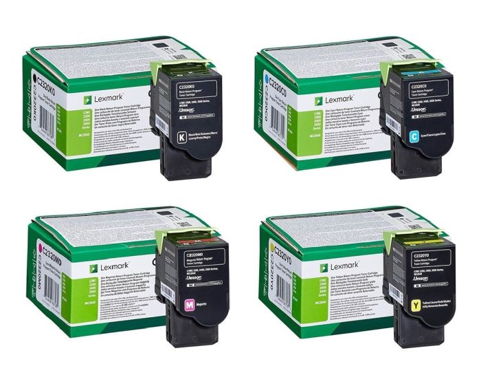 Lexmark C2320 4 Colour Return Program Toner Cartridge Multipack