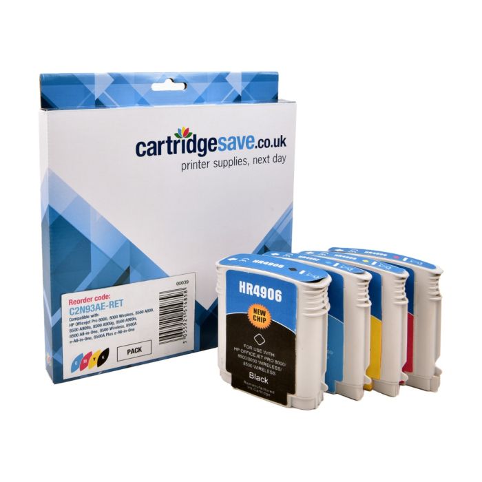 Compatible HP 940XL High Capacity 4 Colour Ink Cartridge Multipack - (C2N93AE)