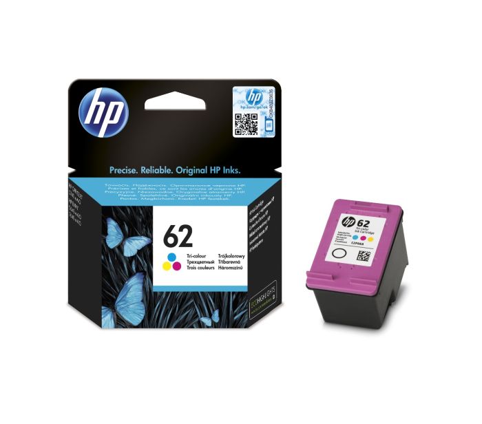 HP 62 Tri-Colour Ink Cartridge - (C2P06AE Cartridge)