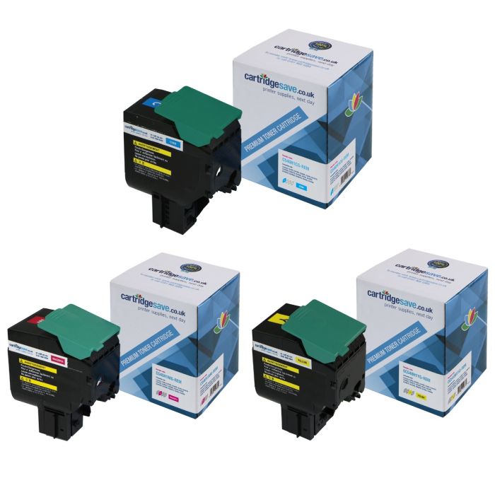 Compatible Lexmark C540H1 3 Colour High Capacity Toner Cartridge Multipack