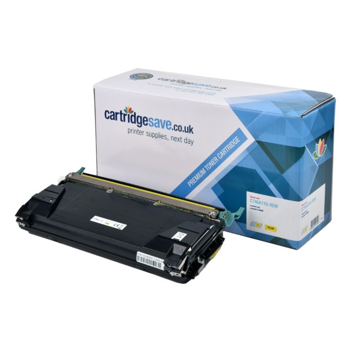 Compatible Lexmark C746A1YG Yellow Toner Cartridge - (0C746A1YG)