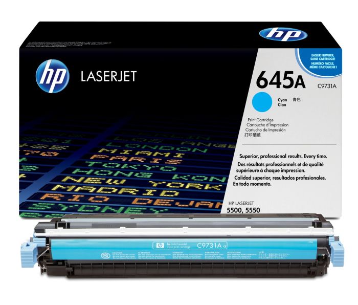 HP 645A Cyan Toner Cartridge - (C9731A)