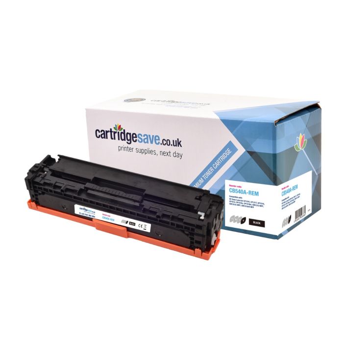 Compatible HP 125A Black Toner Cartridge - (CB540A)