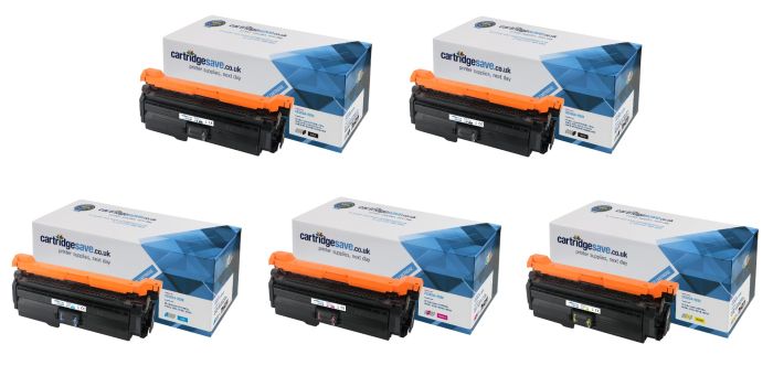 Compatible HP 647A / HP 648A 5 Colour Toner Cartridge Multipack