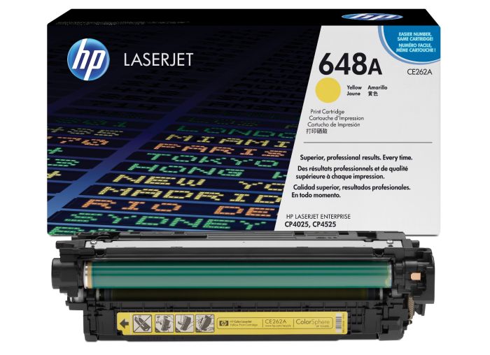 HP 648A Yellow Toner Cartridge - (CE262A)